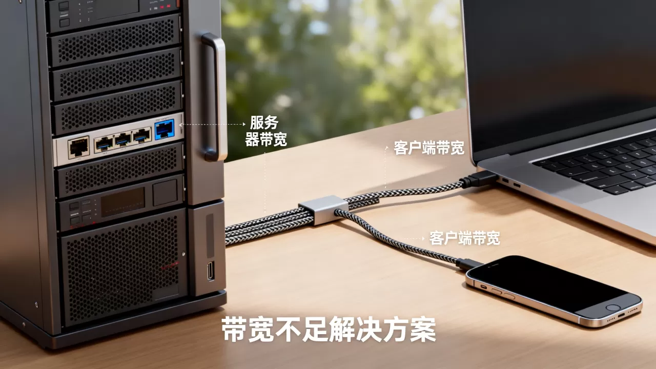 服务器带宽与客户端带宽有何区别，服务器带宽不足怎么办？