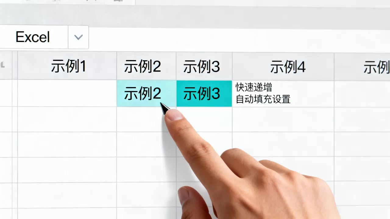 Excel文本怎么实现快速递增，Excel文本自动填充怎么设置？