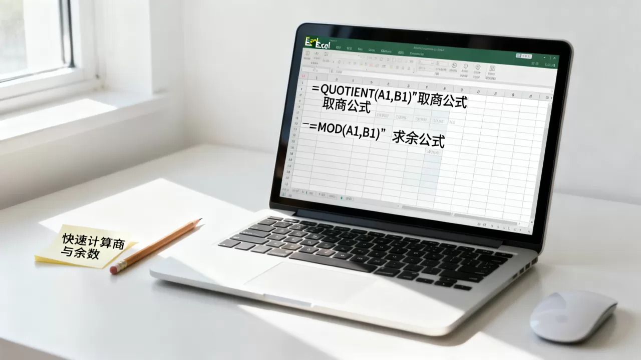 Excel如何快速取商,Excel求商和余数怎么计算? Excel如何快速取商,Excel求商和余数怎么计算?