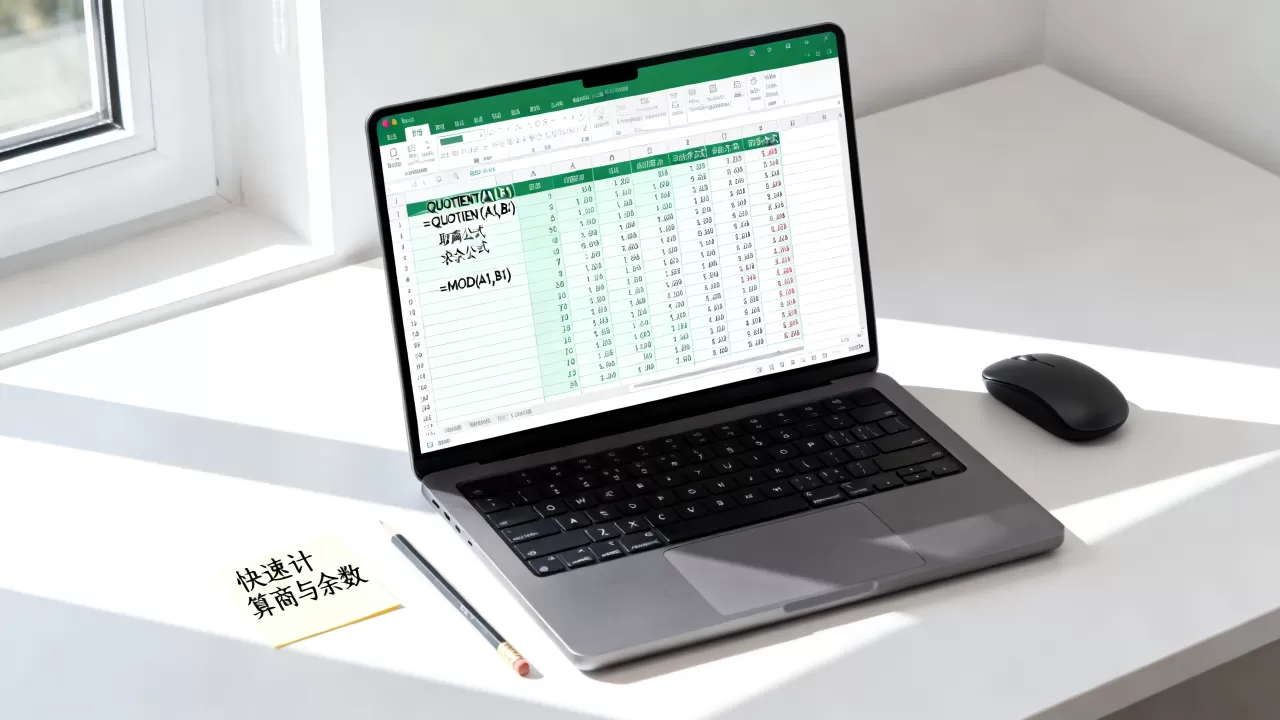 Excel如何快速取商,Excel求商和余数怎么计算? Excel如何快速取商,Excel求商和余数怎么计算?