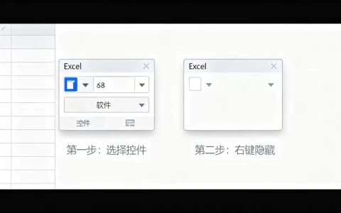 Excel控件该如何快速隐藏，Excel控件怎么显示和隐藏？