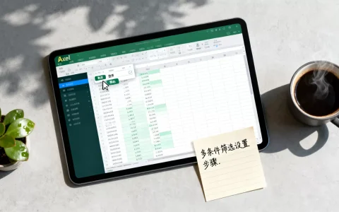 Excel筛选数据后如何重新筛选，Excel多条件筛选怎么设置？
