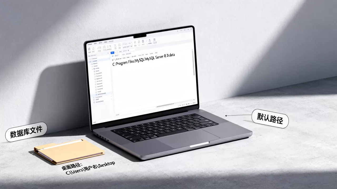 附加数据库桌面路径在哪里找，数据库文件默认存放路径是什么？