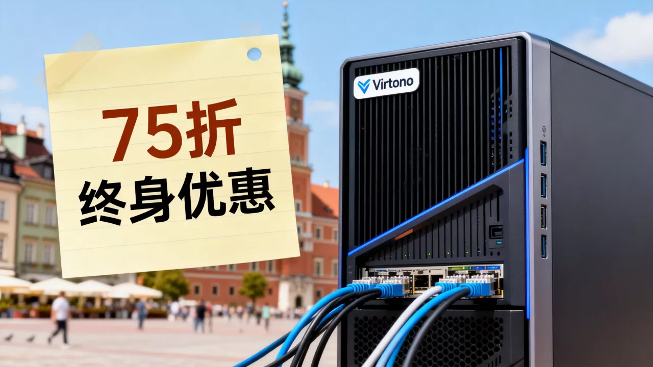 Virtono波兰华沙VPS 75折终身优惠值得买吗,波兰VPS哪个好? Virtono波兰华沙VPS 75折终身优惠值得买吗,波兰VPS哪个好?