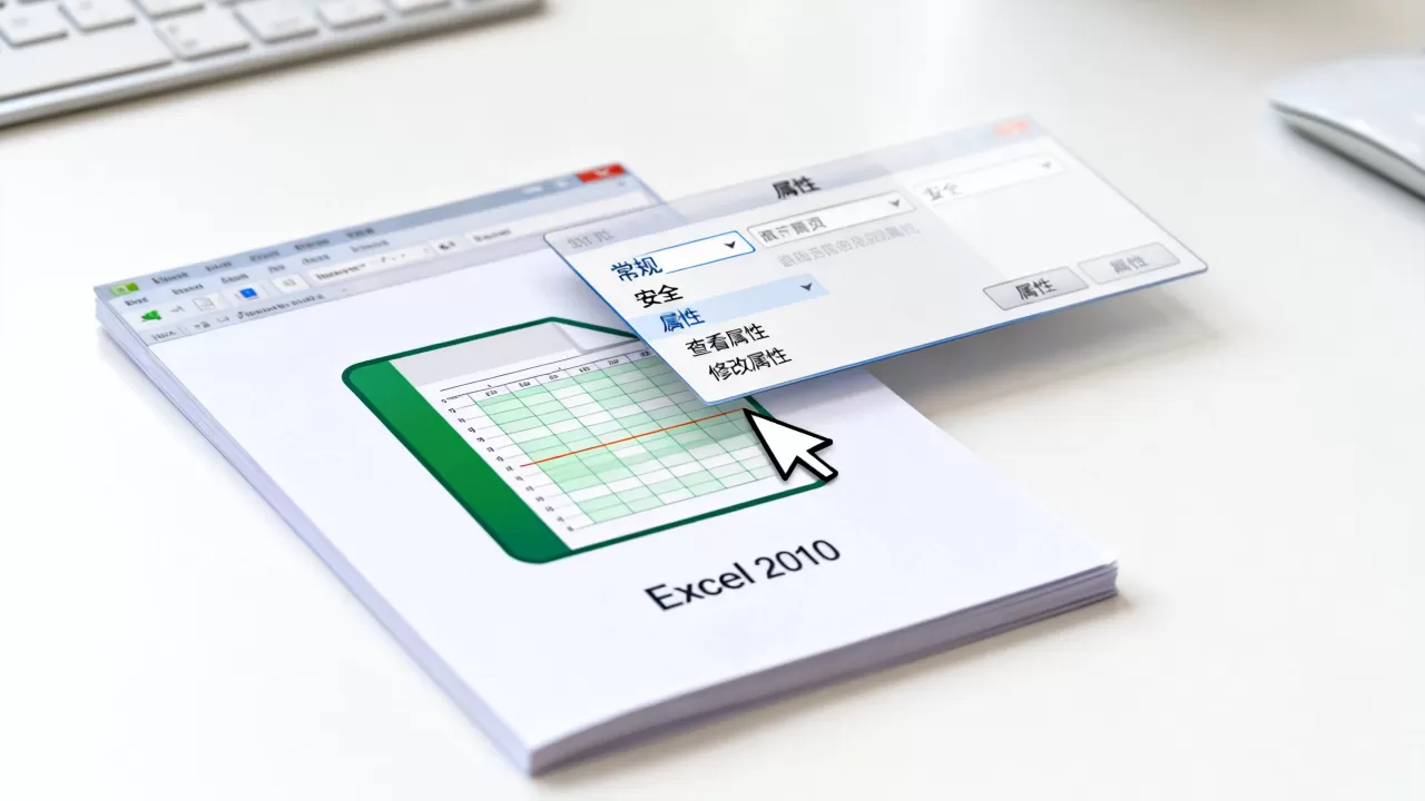 如何查看Excel 2010属性，Excel文件属性怎么修改？