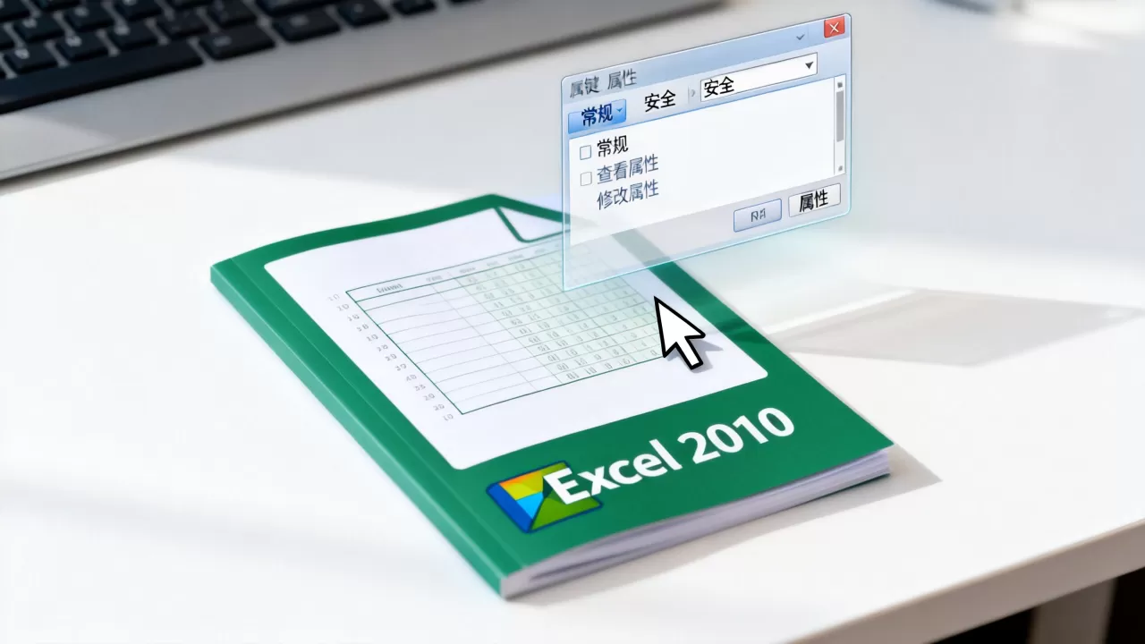 如何查看Excel 2010属性，Excel文件属性怎么修改？