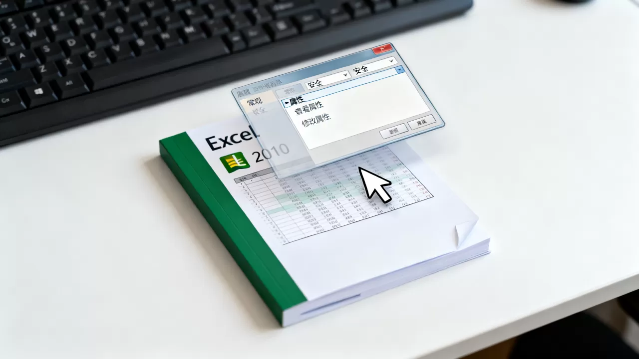 如何查看Excel 2010属性，Excel文件属性怎么修改？
