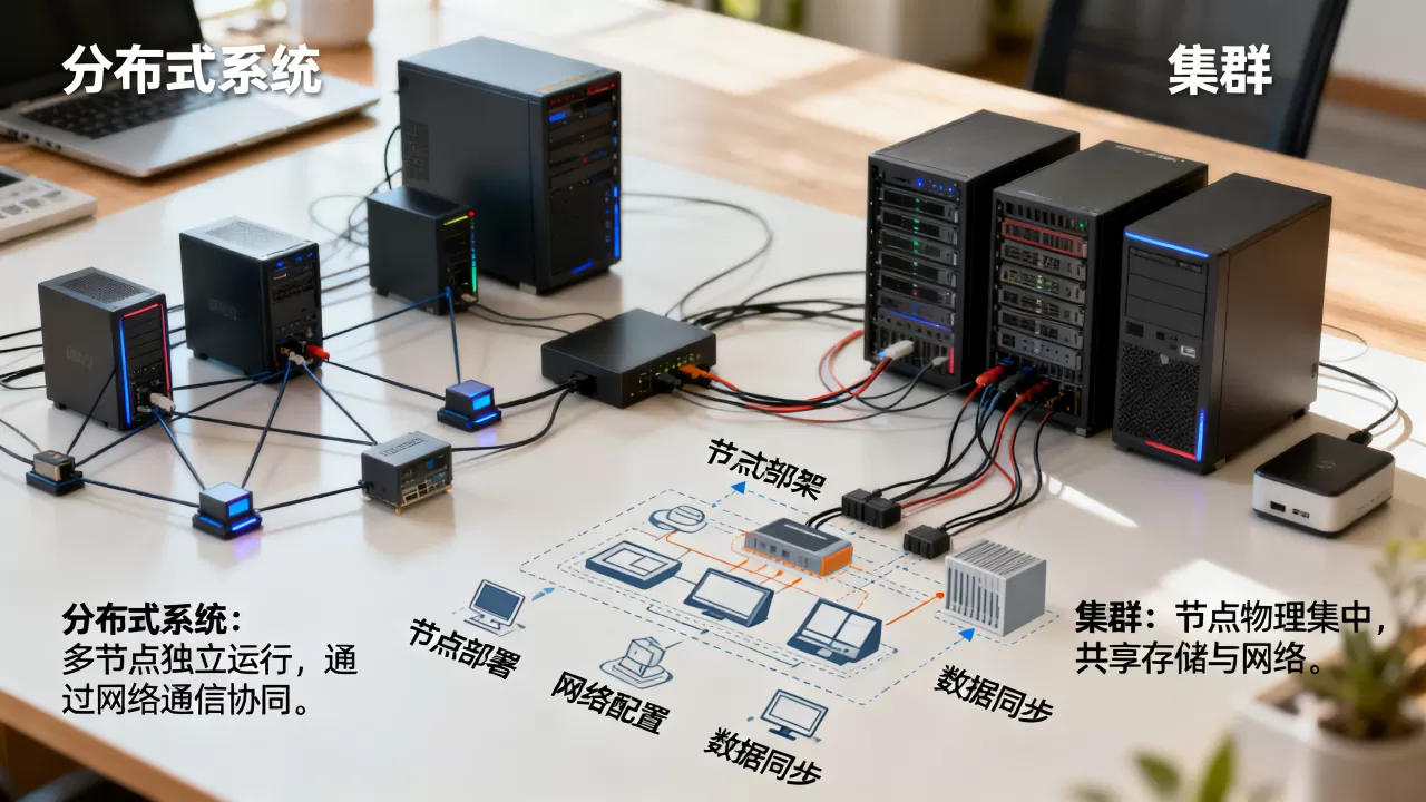 分布式系统和集群到底有什么区别，分布式架构怎么搭建？