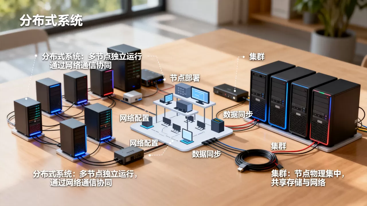 分布式系统和集群到底有什么区别，分布式架构怎么搭建？