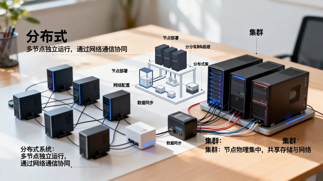 分布式系统和集群到底有什么区别，分布式架构怎么搭建？