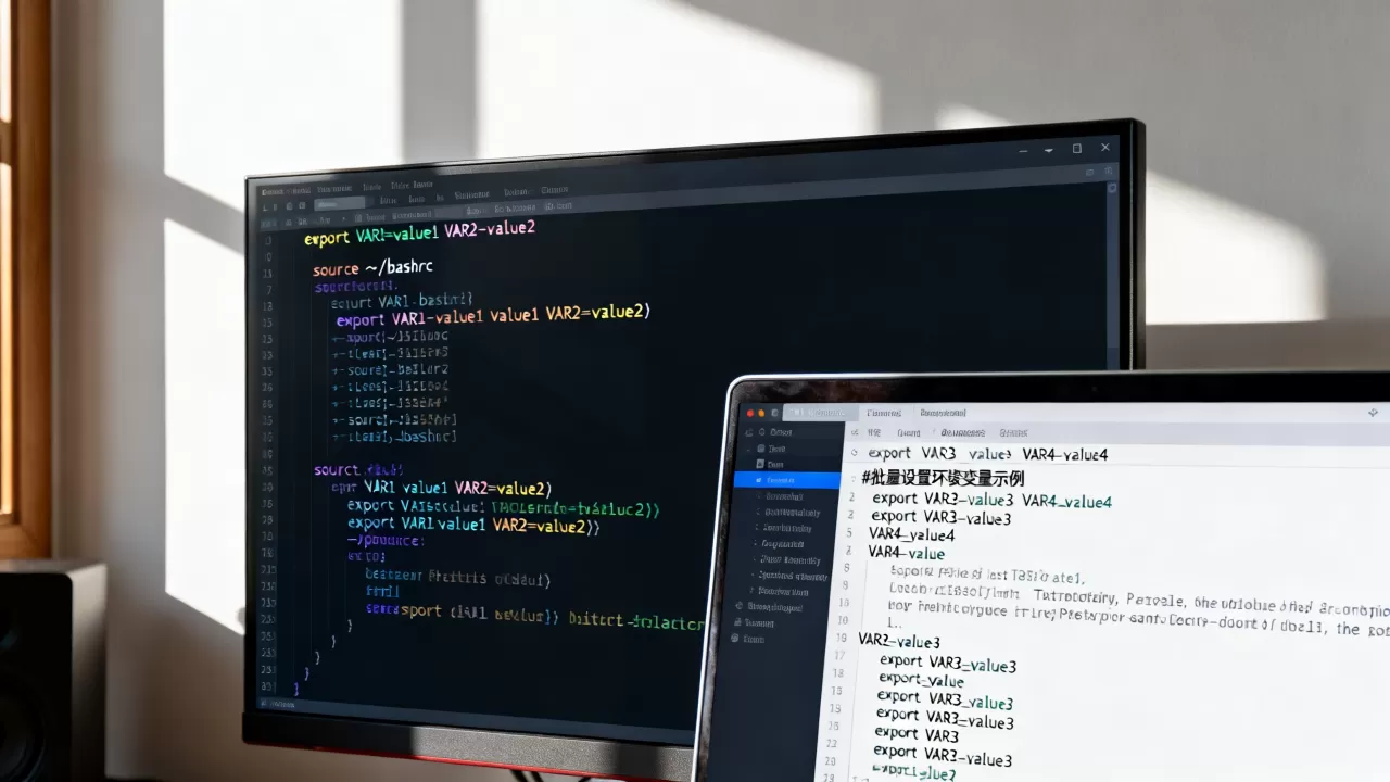 Linux怎么定义多个变量，如何批量设置环境变量？