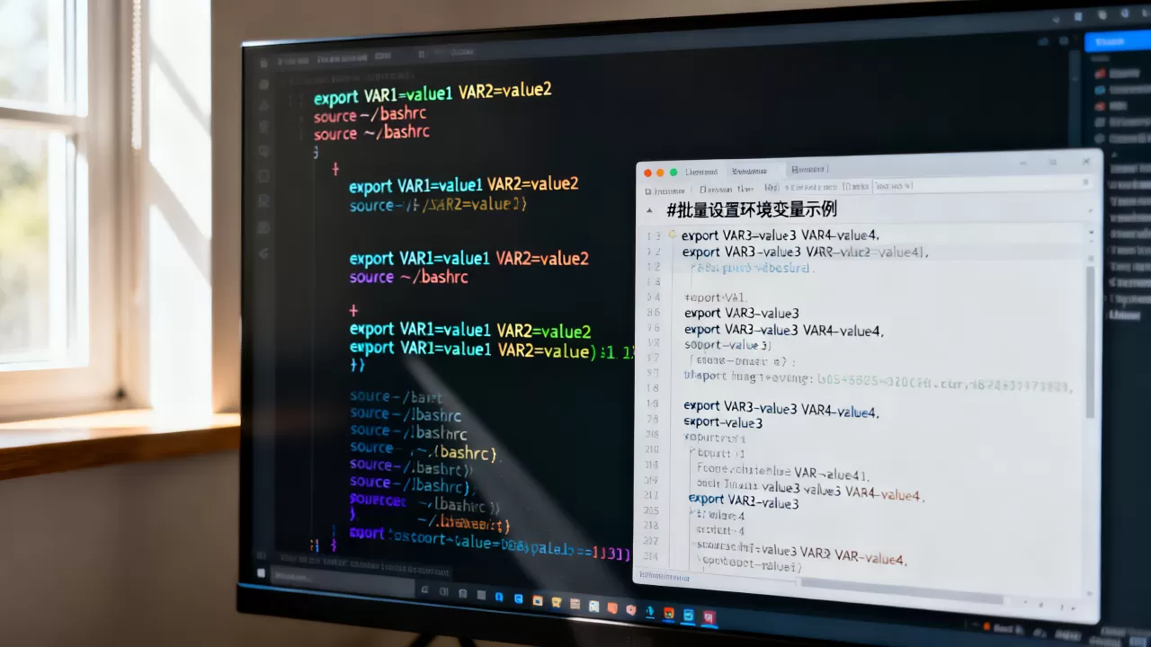 Linux怎么定义多个变量，如何批量设置环境变量？