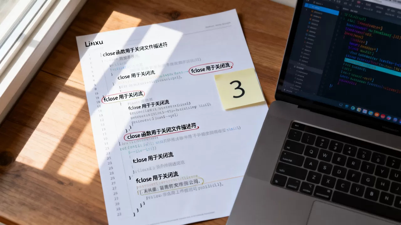 Linux close函数怎么使用，close函数与fclose的区别是什么？