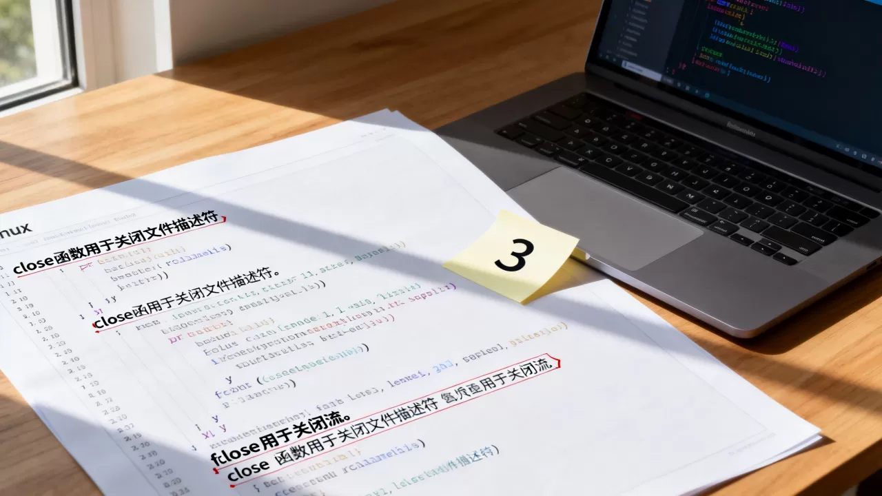 Linux close函数怎么使用，close函数与fclose的区别是什么？