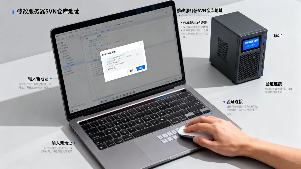 如何修改服务器SVN仓库地址，SVN relocate怎么操作？