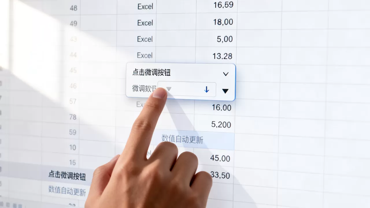 Excel微调框怎么使用,如何实现微调框与单元格联动? Excel微调框怎么使用,如何实现微调框与单元格联动?