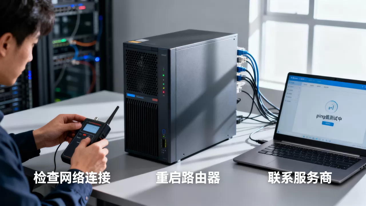 服务器ping值突然变得很大怎么办，服务器延迟高怎么解决