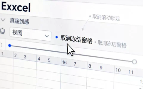 Excel怎么取消滚动锁定，Excel怎么取消冻结窗格？