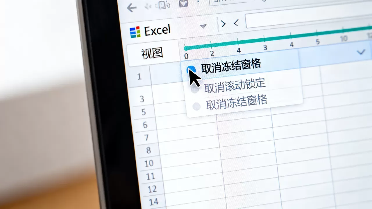 Excel怎么取消滚动锁定，Excel怎么取消冻结窗格？