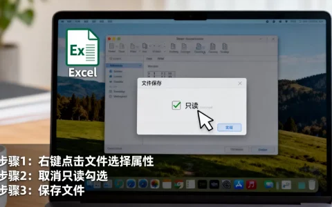 Excel文件怎么取消只读，Excel只读无法保存怎么办？