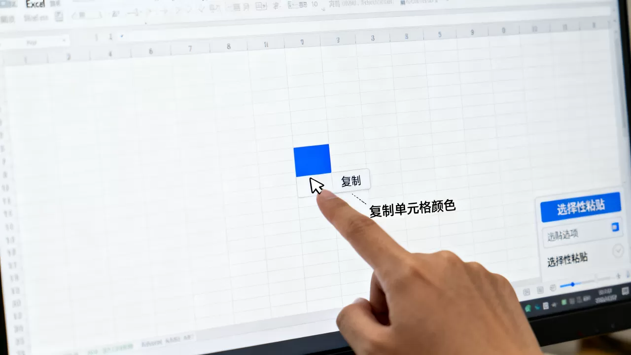 Excel如何实现只粘贴颜色不粘贴内容，Excel怎么复制单元格颜色？