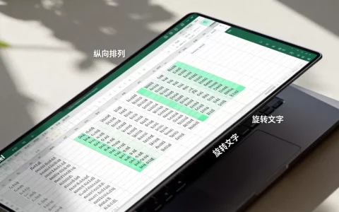 Excel文字怎么设置纵向排列，Excel单元格文字如何旋转？