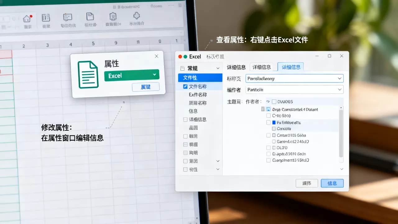 Excel文件属性在哪里查看,如何修改Excel文档属性? Excel文件属性在哪里查看,如何修改Excel文档属性?