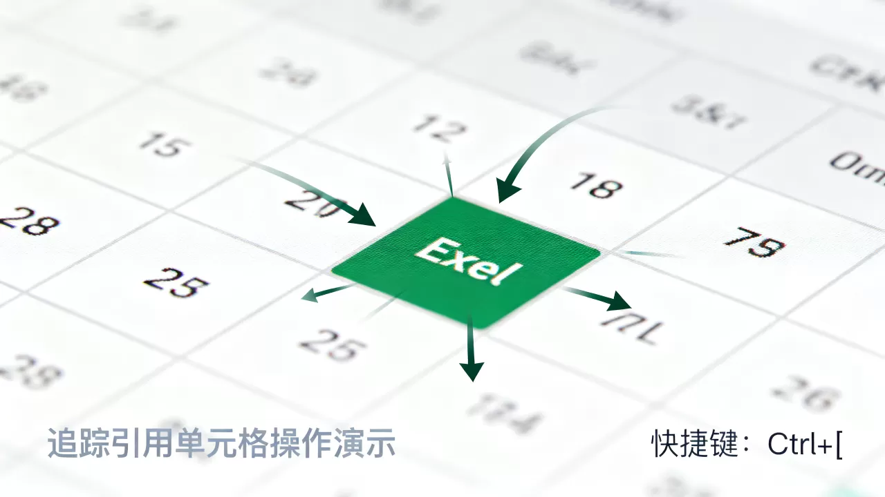 Excel怎么追踪引用单元格，追踪引用快捷键是什么？