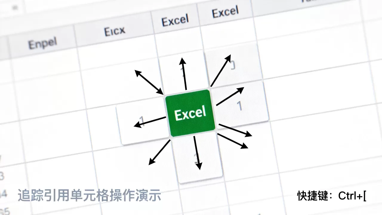 Excel怎么追踪引用单元格，追踪引用快捷键是什么？