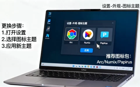 Linux图标主题怎么更换才好看，Linux有哪些推荐的图标包？