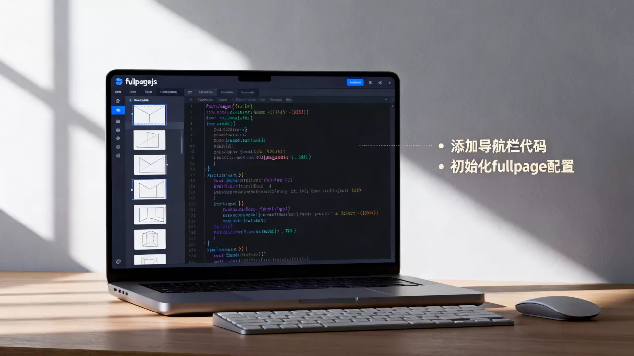 fullpagejs如何加导航栏，fullpagejs怎么用？