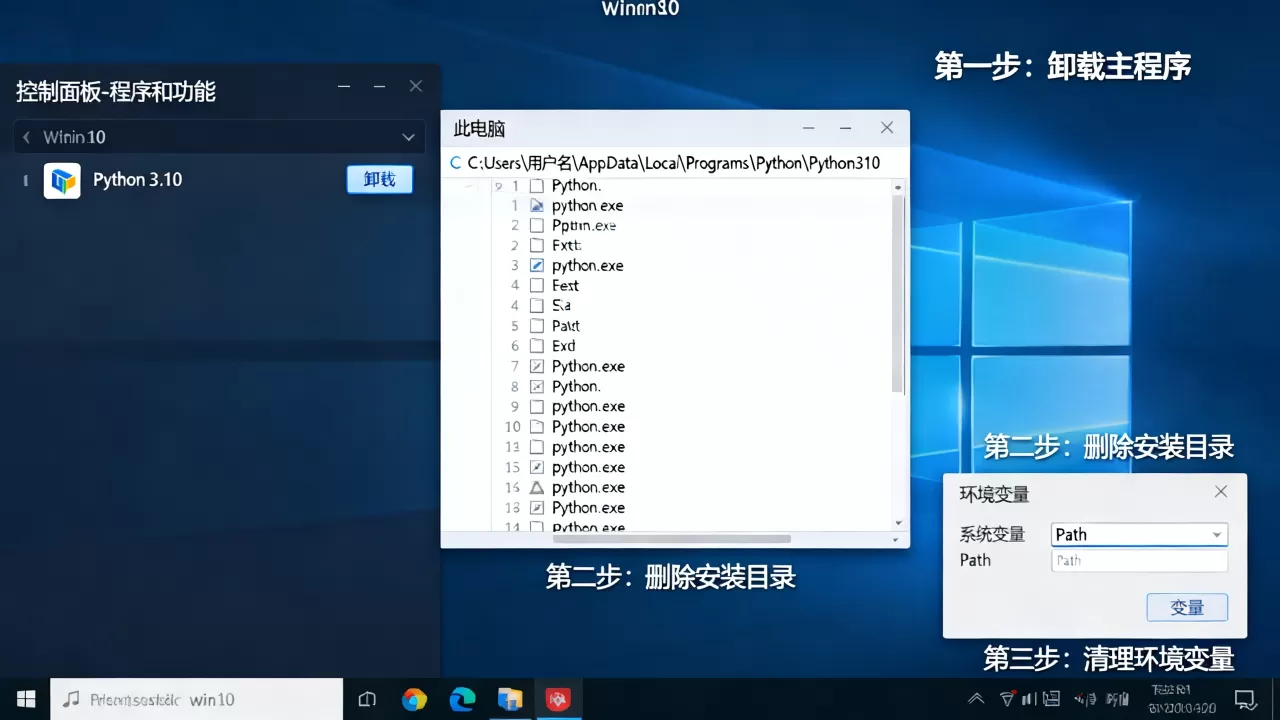 Python怎么彻底卸载干净?win10如何彻底删除python环境? Python怎么彻底卸载干净?win10如何彻底删除python环境?