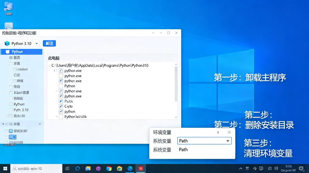 Python怎么彻底卸载干净?win10如何彻底删除python环境? Python怎么彻底卸载干净?win10如何彻底删除python环境?