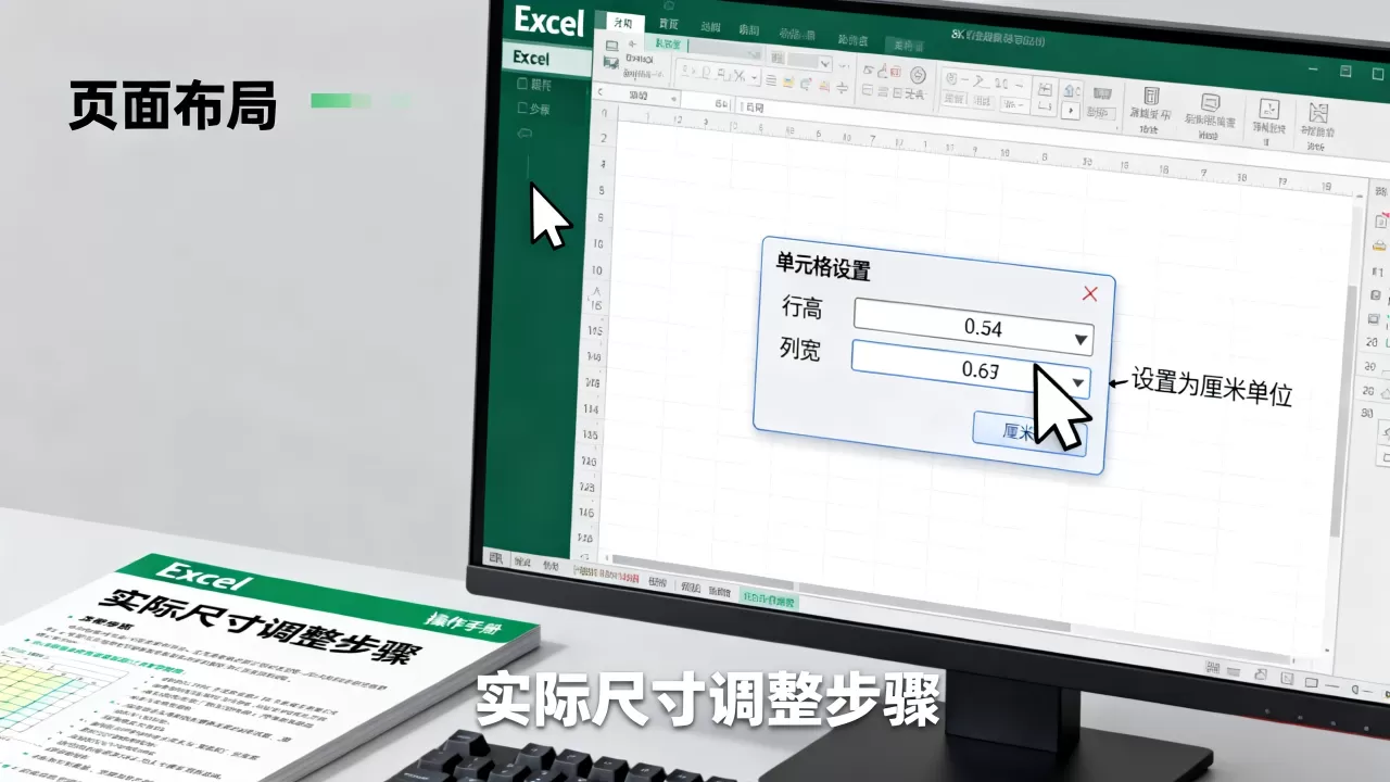 Excel怎么设置实际尺寸,Excel单元格如何设置成厘米? Excel怎么设置实际尺寸,Excel单元格如何设置成厘米?