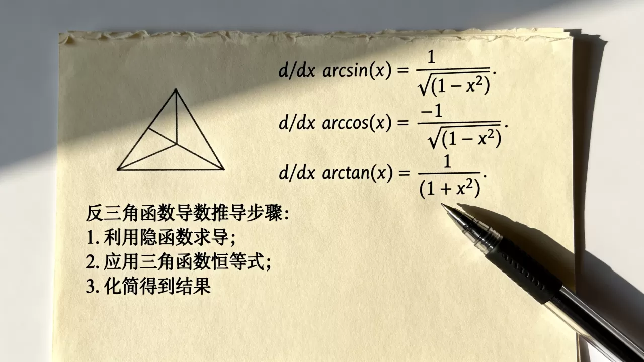 反三角函数的导数怎么计算?,反三角函数求导公式是什么? 反三角函数的导数怎么计算?,反三角函数求导公式是什么?