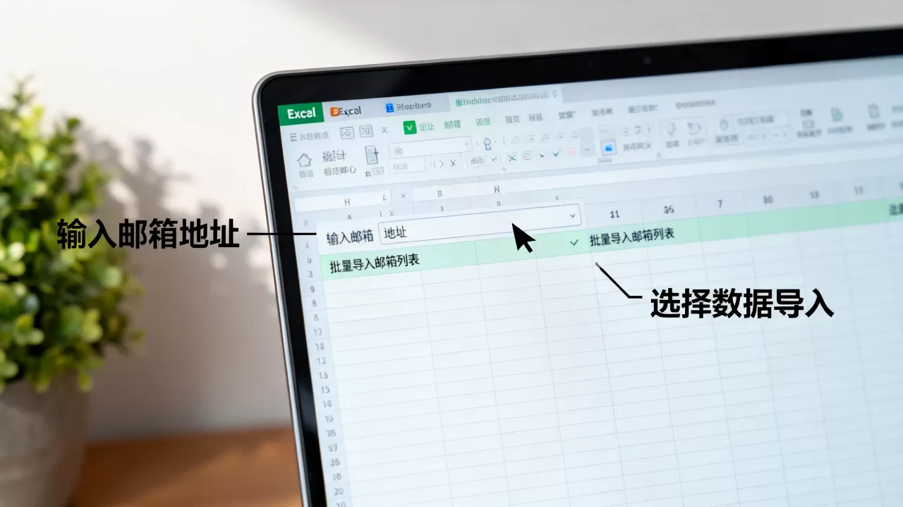 Excel中如何输入邮箱地址,如何快速批量导入邮箱列表? Excel中如何输入邮箱地址,如何快速批量导入邮箱列表?