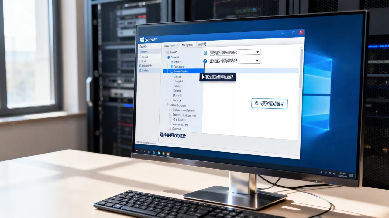 服务器盘符怎么改?Windows Server如何更改磁盘驱动器号? 服务器盘符怎么改?Windows Server如何更改磁盘驱动器号?
