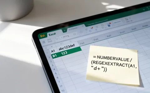 Excel怎么从字符串中提取数字？单元格提取数字公式是什么？