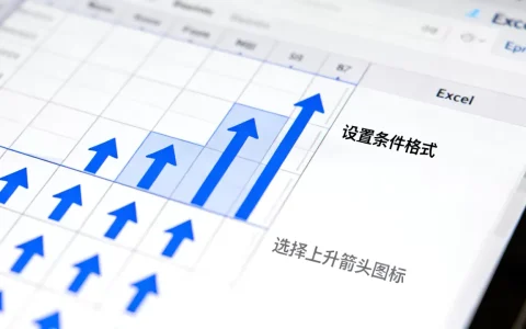 Excel怎么设置上升箭头，Excel单元格怎么显示上涨箭头？
