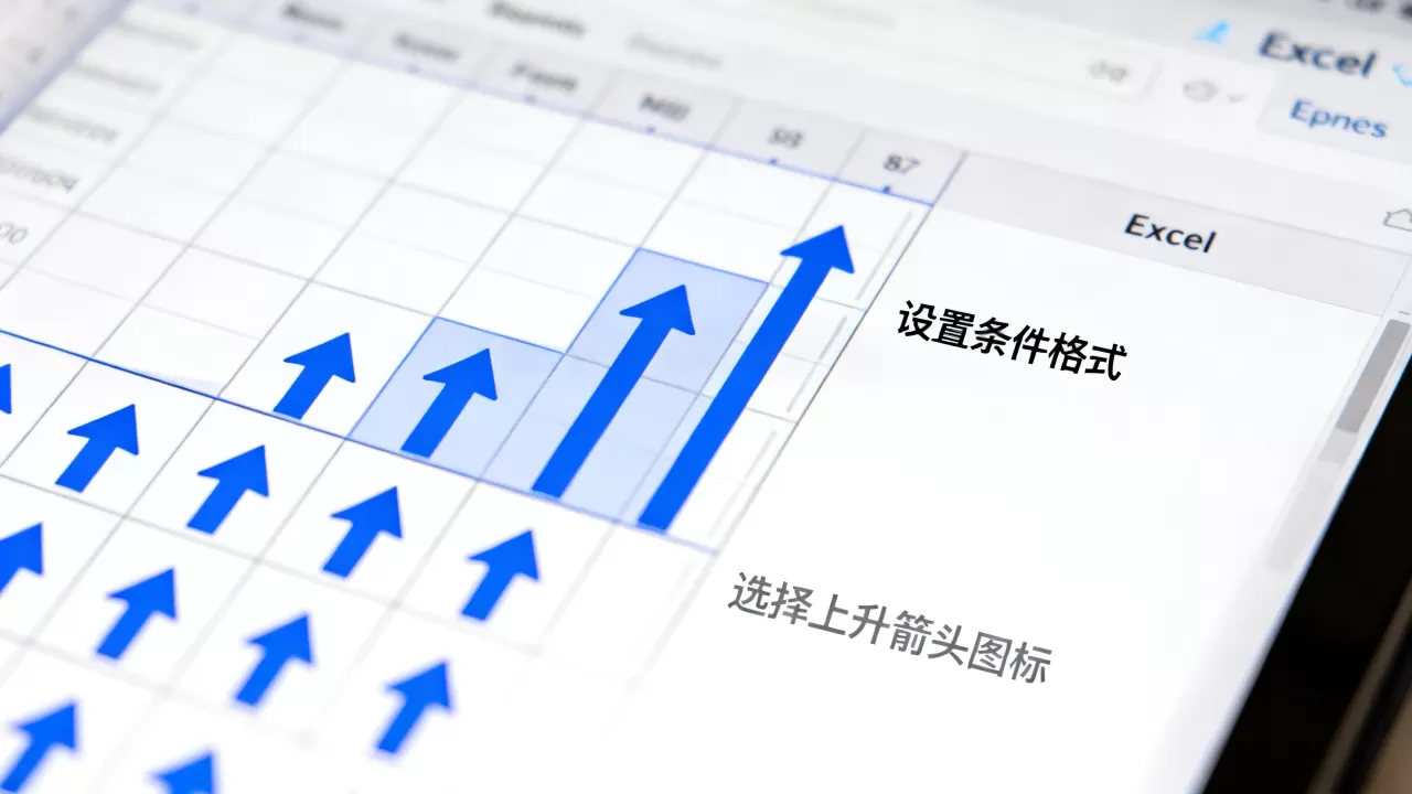 Excel怎么设置上升箭头,Excel单元格怎么显示上涨箭头? Excel怎么设置上升箭头,Excel单元格怎么显示上涨箭头?