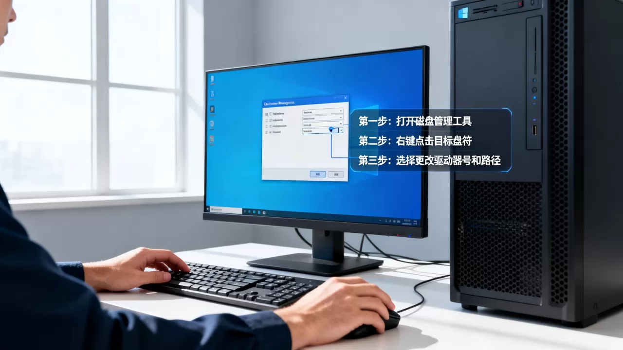 服务器盘符怎么修改，Windows服务器更改盘符怎么操作？