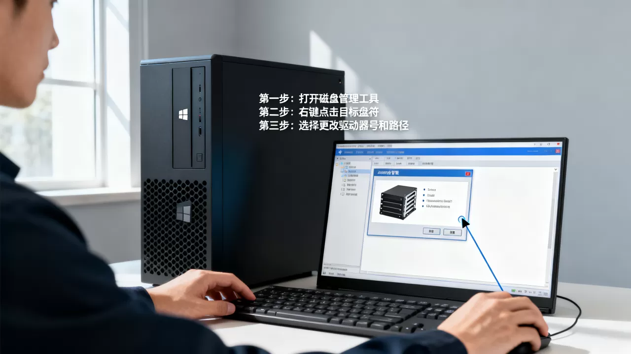 服务器盘符怎么修改，Windows服务器更改盘符怎么操作？