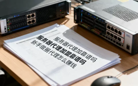 服务器代理加盟靠谱吗，新手做服务器代理怎么赚钱？