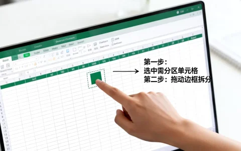Excel表格如何快速分区，Excel怎么将一个单元格分成两半？