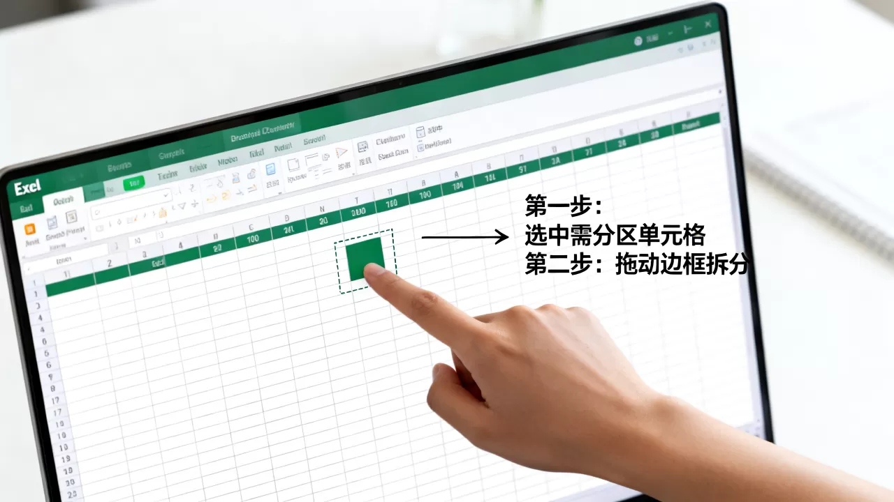Excel表格如何快速分区,Excel怎么将一个单元格分成两半? Excel表格如何快速分区,Excel怎么将一个单元格分成两半?