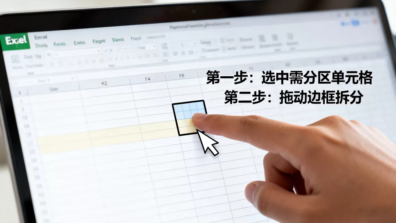 Excel表格如何快速分区,Excel怎么将一个单元格分成两半? Excel表格如何快速分区,Excel怎么将一个单元格分成两半?