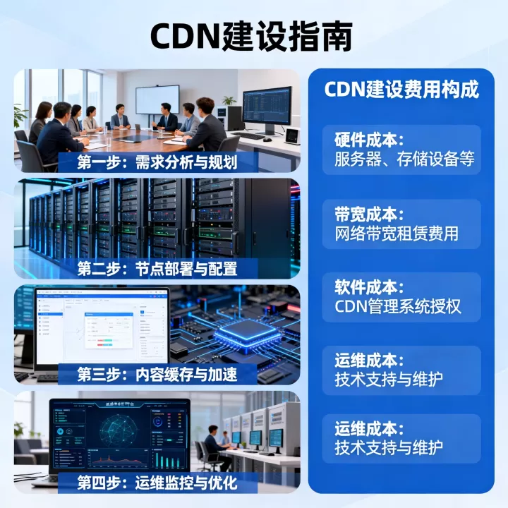 CDN建设的具体步骤是什么？，CDN建设需要多少费用？