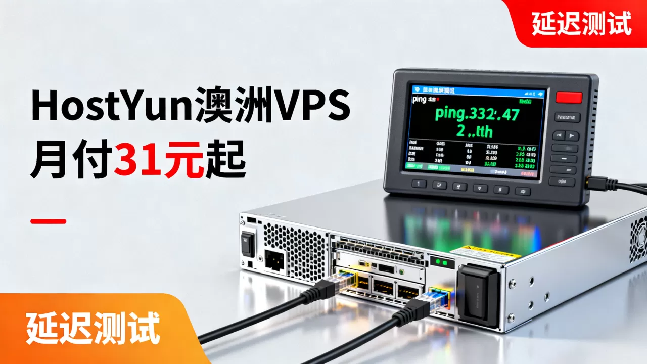 HostYun澳洲VPS月付31元起值得买吗?,延迟低吗? HostYun澳洲VPS月付31元起值得买吗?,延迟低吗?