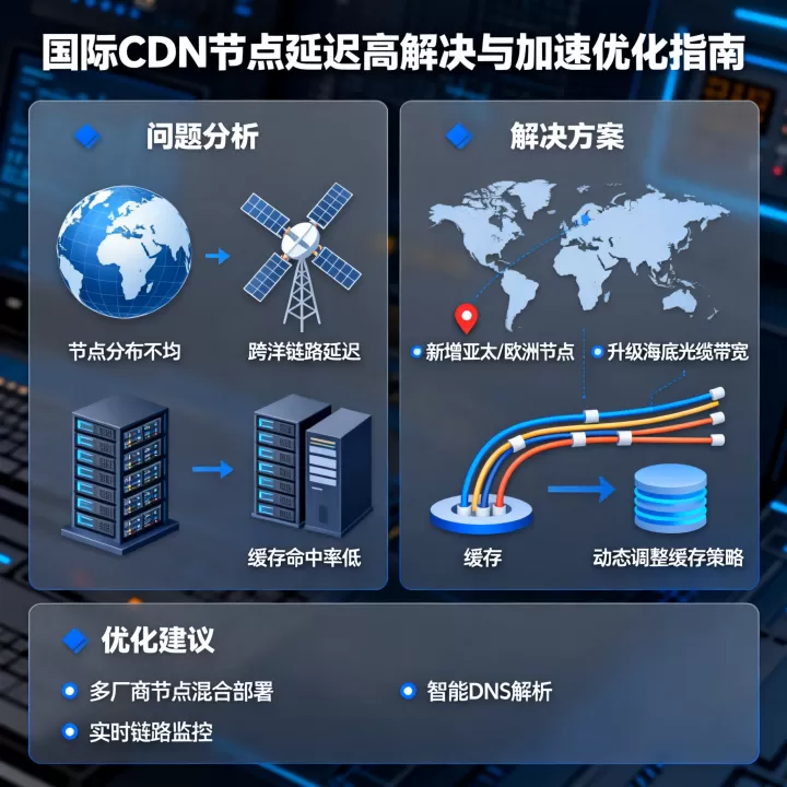 国际cdn节点延迟高如何有效解决?国际cdn加速优化建议 国际cdn节点延迟高如何有效解决?国际cdn加速优化建议