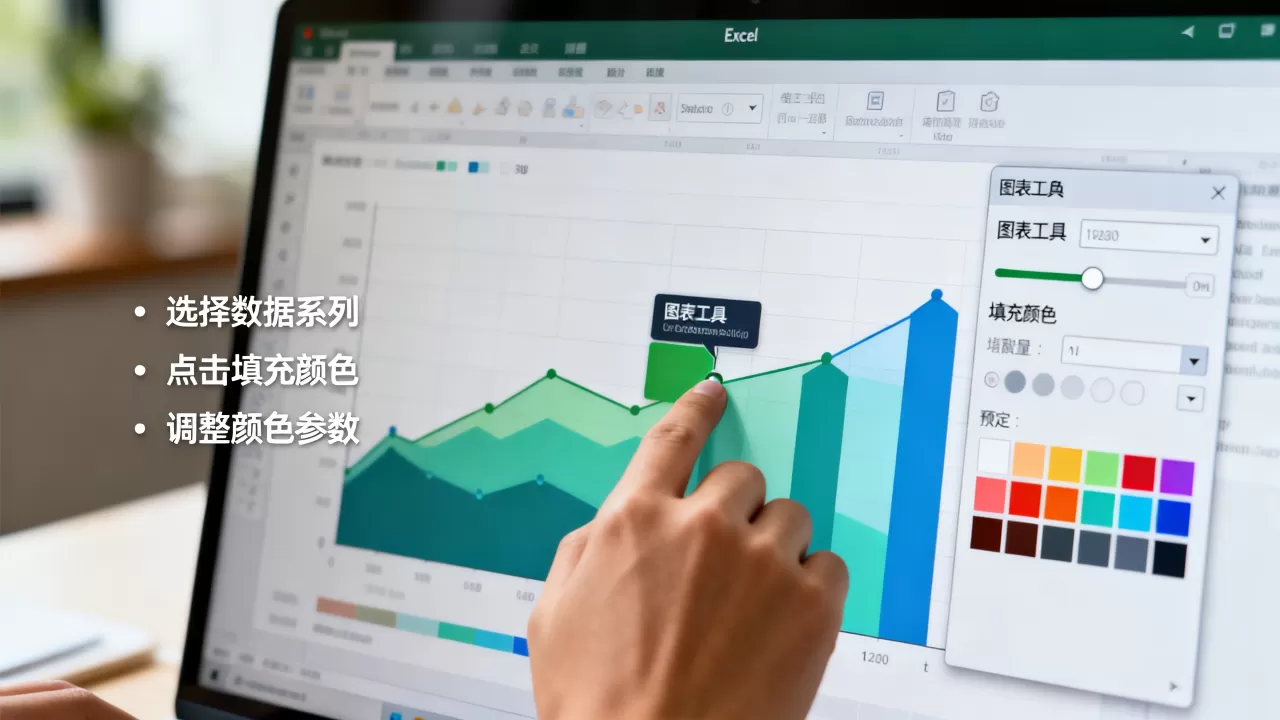 Excel图标颜色怎么设置,为什么图标颜色不显示? Excel图标颜色怎么设置,为什么图标颜色不显示?